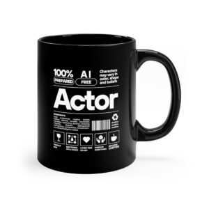 Actor's Description Mug, Actor Mug, Film Actor, Drama Lover Gift Mug,Musical Lover Mug, Theater Student mug, SAG, Cast member